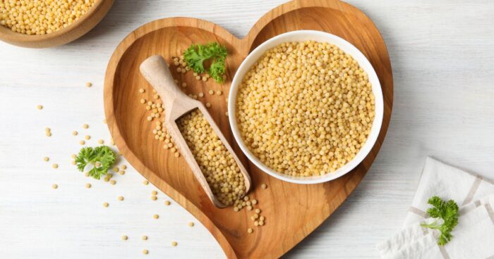 Kuskus alebo cous-cous je vlastne tvrdá pšenica spracovaná do malých guľôčok.