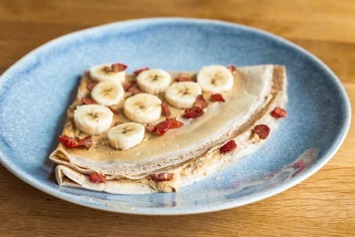 Francúzske palacinky bez vajec.